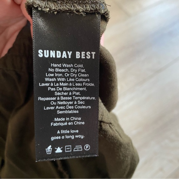 Aritzia Sunday Best Tabata jumpsuit strapless olive green small - Picture 6 of 9